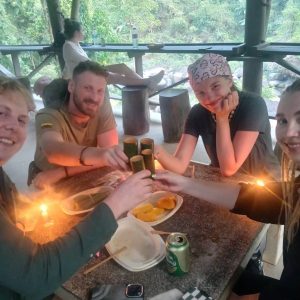 Bamboo cooking and Night safari trek
