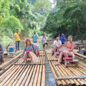 Bamboo rafting
